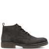 RIEKER MENS SUEDE LACE ZIP BOOT - GREY
