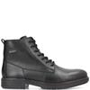 RIEKER MENS ZIP LACE ANKLE BOOT - BLACK