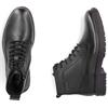 RIEKER MENS ZIP LACE ANKLE BOOT - BLACK