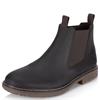 RIEKER MENS ZIP CHELSEA ANKLE BOOT - BROWN