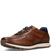 BUGATTI MENS LEATHER BREATHABLE TRAINER - COGNAC