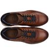 BUGATTI MENS LEATHER BREATHABLE TRAINER - COGNAC