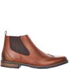 RIEKER MENS ZIP LACE ANKLE BOOT - BROWN