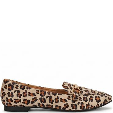 VALENTINO CONTE WOMENS FLAT LOAFER - ANIMAL PRINT