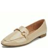 VALENTINO CONTE WOMENS FLAT LOAFER - BEIGE PATENT