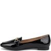 VALENTINO CONTE WOMENS FLAT LOAFER - BLACK PATENT
