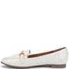 VALENTINO CONTE WOMENS FLAT LOAFER - WHITE PATENT