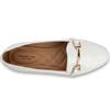 VALENTINO CONTE WOMENS FLAT LOAFER - WHITE PATENT