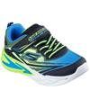 SKECHERS BOYS LIGHTS FLEX TRAINER - BLACK BLUE LIME