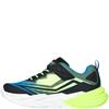 SKECHERS BOYS LIGHTS FLEX TRAINER - BLACK BLUE LIME