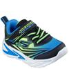 SKECHERS BOYS LIGHTS FLEX TRAINER - BLACK BLUE LIME