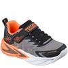 SKECHERS BOYS FLEX GLOW ULTRA TRAINER - BLACK CHARCOAL