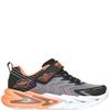SKECHERS BOYS FLEX GLOW ULTRA TRAINER - BLACK CHARCOAL