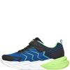 SKECHERS BOYS FLEX GLOW ULTRA TRAINER - BLACK LIME