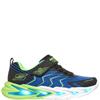 SKECHERS BOYS FLEX GLOW ULTRA TRAINER - BLACK LIME