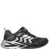 SKECHERS BOYS FLEX GLOW ULTRA TRAINER - BLACK SILVER