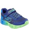SKECHERS BOYS LIGHTS STRAP TRAINER - NAVY BLUE