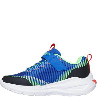 SKECHERS BOYS LIGHTS STRAP TRAINER - BLUE MULTI