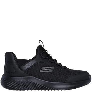 SKECHERS BOYS SLIP INS TRAINER - BLACK