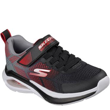 SKECHERS BOYS MAX VELOCITY TRAINER - BLACK RED