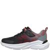 SKECHERS BOYS MAX VELOCITY TRAINER - BLACK RED