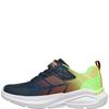 SKECHERS BOYS MAX VELOCITY TRAINER - NAVY LIME