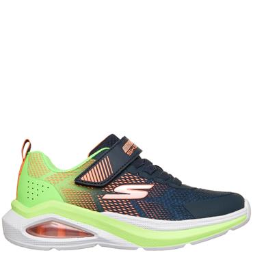 SKECHERS BOYS MAX VELOCITY TRAINER - NAVY LIME