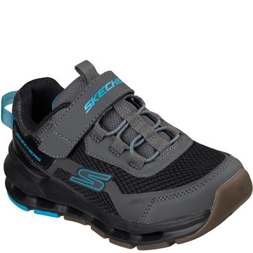 SKECHERS BOYS GLIDE STEP TRAINER - CHARCOAL BLACK