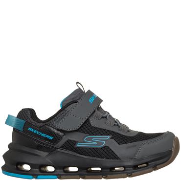 SKECHERS BOYS GLIDE STEP TRAINER - CHARCOAL BLACK