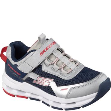SKECHERS BOYS GLIDE STEP TRAINER - SILVER