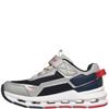 SKECHERS BOYS GLIDE STEP TRAINER - SILVER
