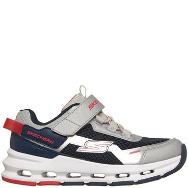 SKECHERS BOYS GLIDE STEP TRAINER - SILVER