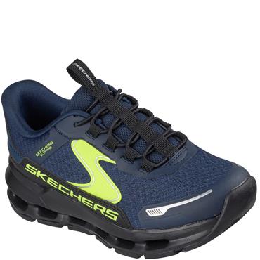 SKECHERS BOYS TRAINERS - NAVY BLACK