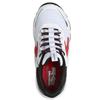 SKECHERS BOYS TRAINERS - WHITE BLACK RED