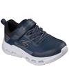 SKECHERS BOYS VELCRO LACE TRAINER - NAVY CHARCOAL