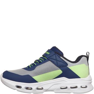 SKECHERS BOYS TRAINERS - NAVY LIME