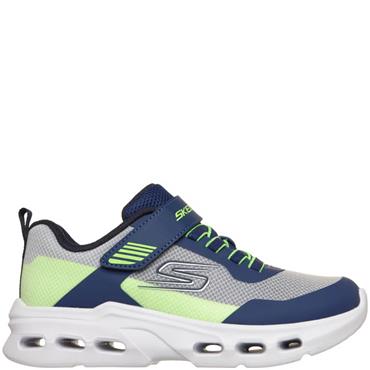 SKECHERS BOYS TRAINERS - NAVY LIME