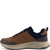 REDZ MENS LACE CASUAL SHOE - BROWN