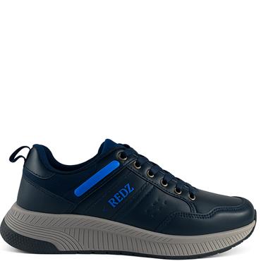 REDZ MENS LACE CASUAL SHOE - NAVY