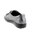 ECCO WOMENS SOFT LACE COMFORT SHOE - DARK SHADOW