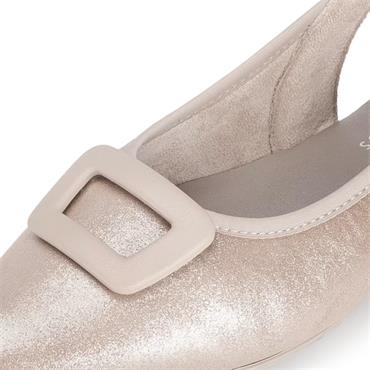 RIEKER WOMENS FLAT SHOE - BEIGE