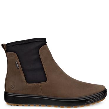 ECCO WOMENS WATERPROOF ANKLE BOOT - BROWN