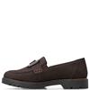 RIEKER WOMENS SLIP ON LOAFER - BROWN
