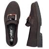 RIEKER WOMENS SLIP ON LOAFER - BROWN