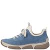 RIEKER WOMENS ZIP LACE COMFORT SHOE - BLUE