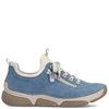RIEKER WOMENS ZIP LACE COMFORT SHOE - BLUE