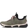 RIEKER WOMENS ZIP LACE COMFORT SHOE - GREEN MULTI