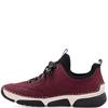 RIEKER WOMENS ZIP LACE COMFORT SHOE - RED MULTI
