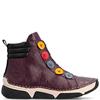 RIEKER WOMENS WARM LINED ZIP ANKLE BOOT - RED