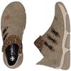 RIEKER WOMENS ZIP ANKLE BOOT - BEIGE